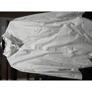 3 Pack Paul Fredrick and MK Classic White Button-Down Dress Shirt 18-35